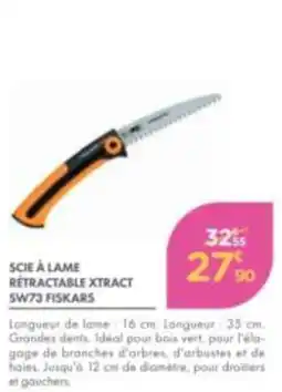 Point Vert FISKARS SCIE À LAME RÉTRACTABLE XTRACT offre