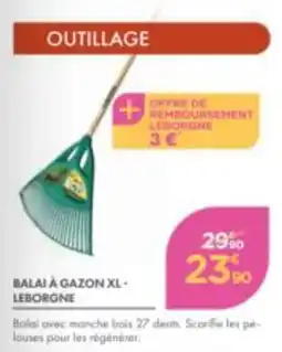Point Vert LEBORGNE BALAI À GAZON XL offre