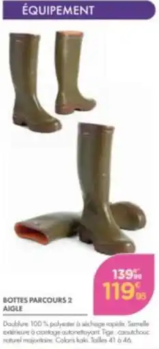 Point Vert AIGLE BOTTES PARCOURS 2 offre