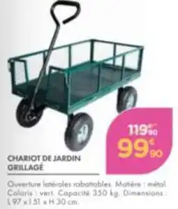 Point Vert CHARIOT DE JARDIN GRILLAGE offre
