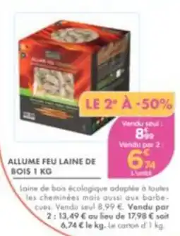 Point Vert ALLUME FEU LAINE DE BOIS offre