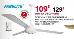 Mr Bricolage FANELITE Brasseur d'air en aluminium offre