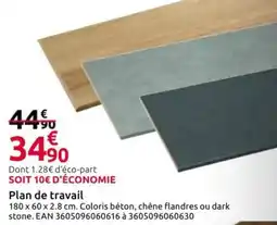 Mr Bricolage Plan de travail offre