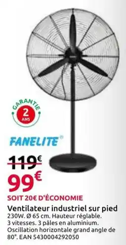 Mr Bricolage FANELITE Ventilateur industriel sur pied offre