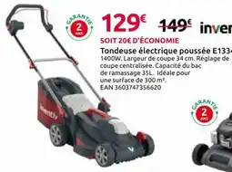 Mr Bricolage inventiv Tondeuse électrique poussée E1334 offre