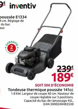 Mr Bricolage inventiv Tondeuse thermique poussée offre