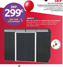 Mr Bricolage DURAMAX Abri de jardin en métal offre