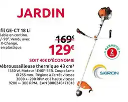 Mr Bricolage SKIRON Débroussailleuse thermique offre