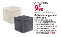 Mr Bricolage Kaya Boîte de rangement cube offre