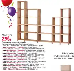 Mr Bricolage Étagères de rangement many offre