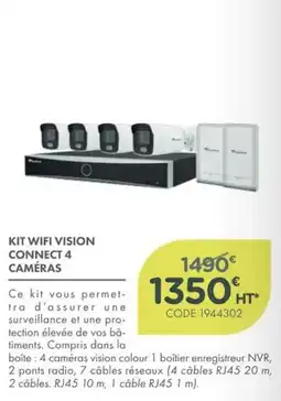 Point Vert WIFI VISION CONNECT 4 CAMÉRAS offre