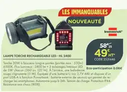 Point Vert brennenstuhl LAMPE TORCHE RECHARGEABLE LED - HL 2400 offre