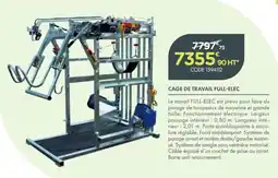 Point Vert FULL-ELEC CAGE DE TRAVAIL offre