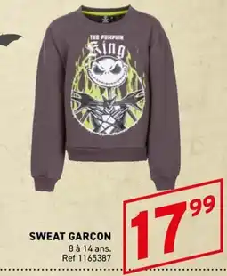 Trafic THE PUMPKIN KING SWEAT GARCON offre