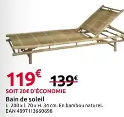 Mr Bricolage Bain de soleil offre
