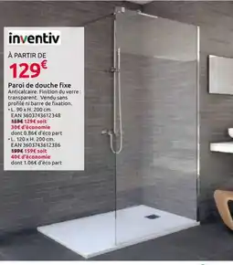 Mr Bricolage inventiv Paroi de douche fixe offre