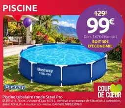 Mr Bricolage Bestway Piscine tubulaire ronde Steel Pro offre