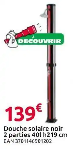 Mr Bricolage Douche solaire noir offre