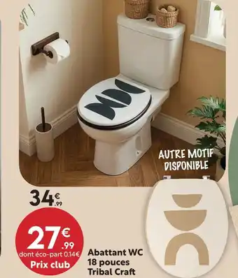 Abattant wc tribal craft