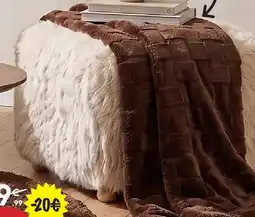 Maxi Bazar Plaid nalia fourrure 180x230cm offre