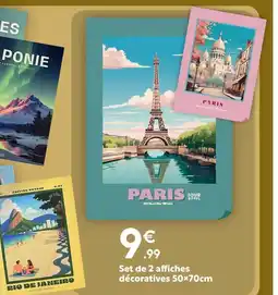 Maxi Bazar Set de 2 affiches décoratives 50x70cm offre