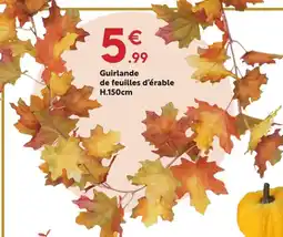 Maxi Bazar Guirlande de feuilles d’érable offre