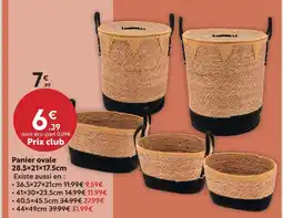 Maxi Bazar Panier ovale offre