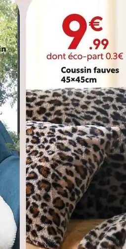Maxi Bazar Coussin fauves offre