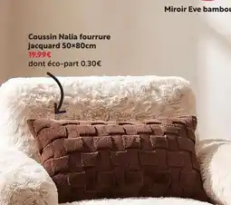 Maxi Bazar Coussin nalia fourrure jacquard offre