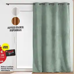 Maxi Bazar Rideau à œillets flanela offre