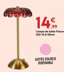 Maxi Bazar Lampe de table fleurs led offre