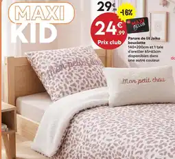 Maxi Bazar Parure de lit jaiko bouclette offre