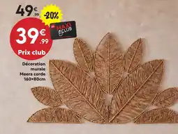 Maxi Bazar Décoration murale meera corde offre