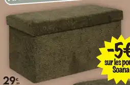Maxi Bazar Soana pouf pliant double soana 76x38x38 cm offre