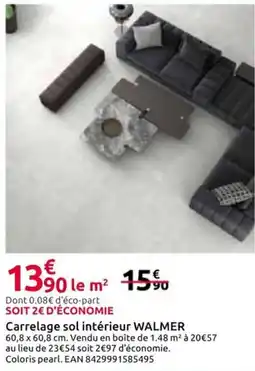 Mr Bricolage WALMER Carrelage sol intérieur offre