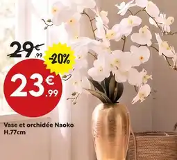 Maxi Bazar Vase et orchidée naoko offre