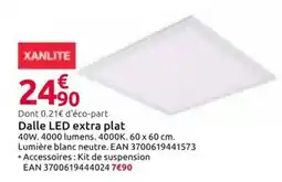 Mr Bricolage XANLITE Dalle LED extra plat offre