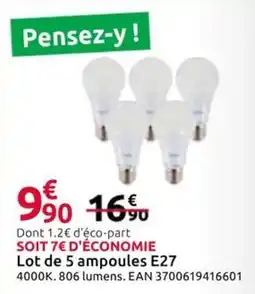 Mr Bricolage Ampoules E27 offre