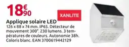 Mr Bricolage XANLITE Applique solaire LED offre