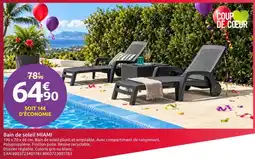 Mr Bricolage Bain de soleil MIAMI offre