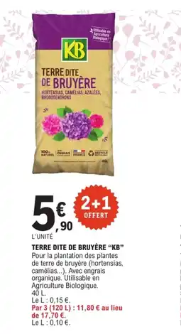 E.Leclerc KB Terre dite de bruyère offre