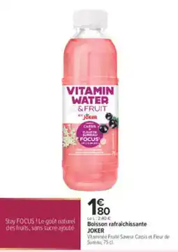 Carrefour City JOKER Vitamin Water & Fruit offre