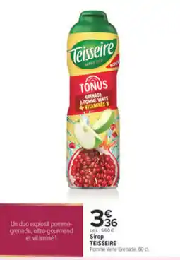 Carrefour City Teisseire Sirop Pomme Verte Grenade offre