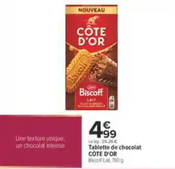 Carrefour City CÔTE D'OR Biscoff Lait offre