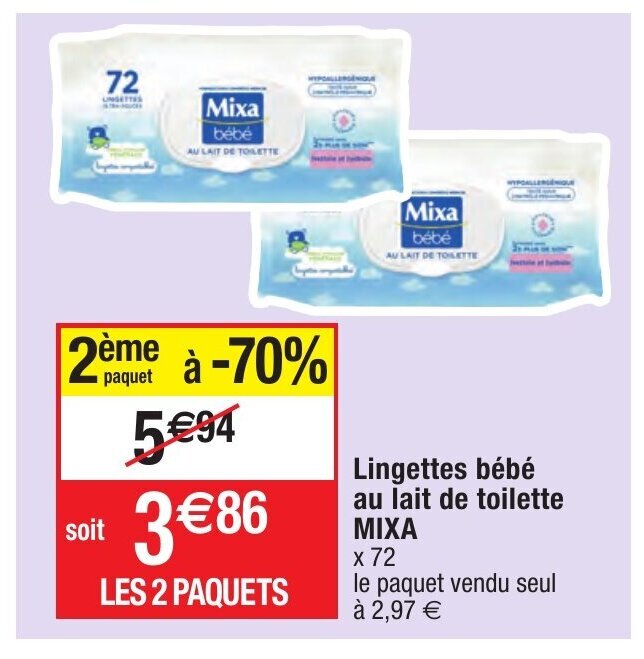 Promo Lingettes Bebe Chez Migros