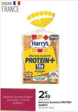 Carrefour City Harrys American Sandwich Protein+ offre