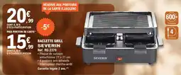 E.Leclerc Espace Culturel SEVERIN Raclette grill offre