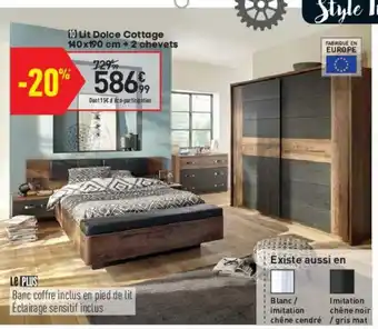 Conforama Lit Dolce Cottage offre