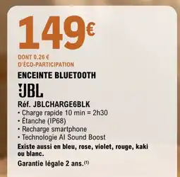 E.Leclerc Espace Culturel JBL ENCEINTE BLUETOOTH offre