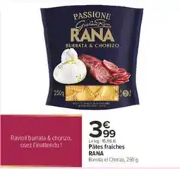 Carrefour City RANA Ravioli burrata & chorizo offre